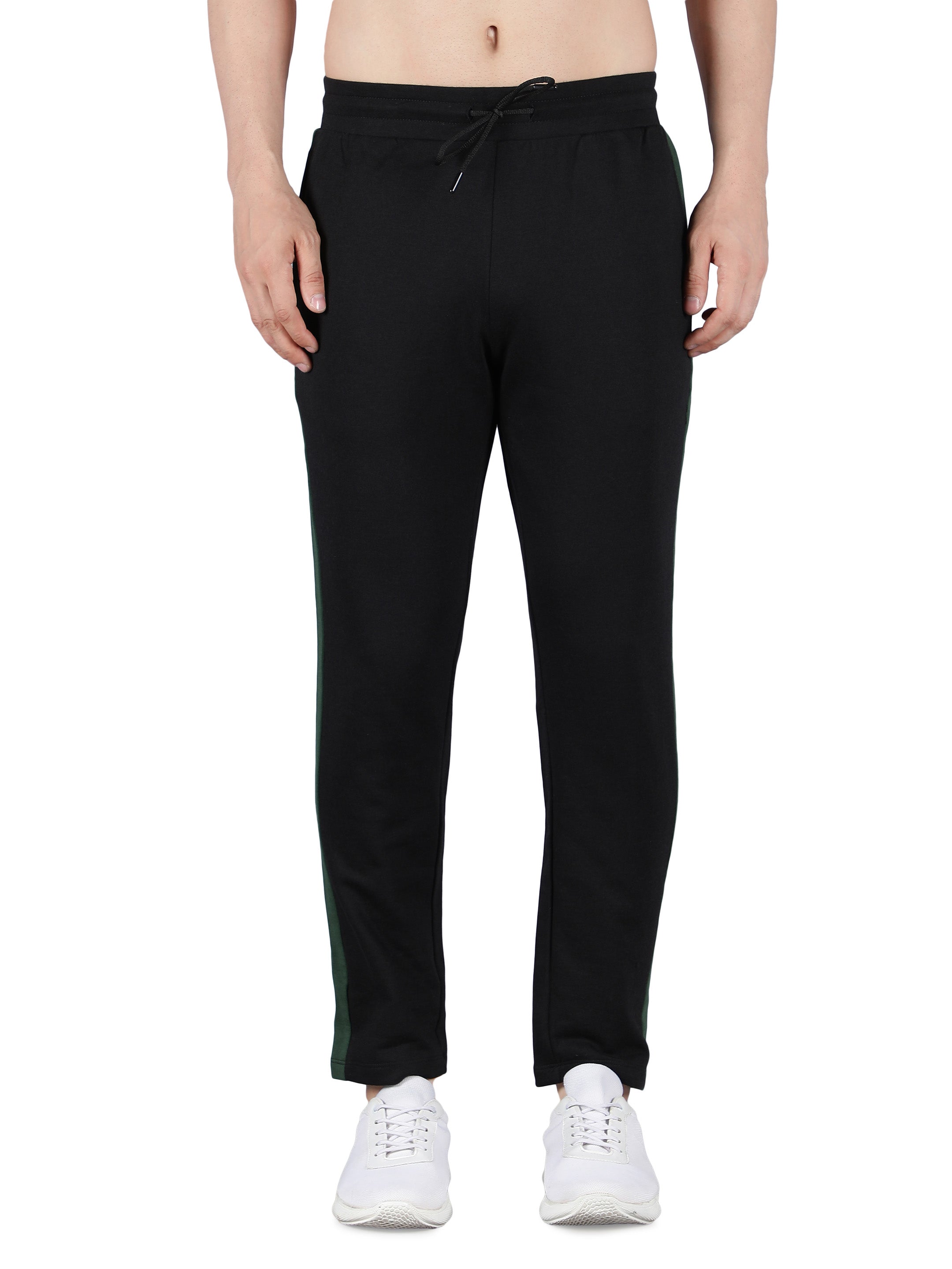 Solid Black Fleece Joggers for Men Nimble Clothing